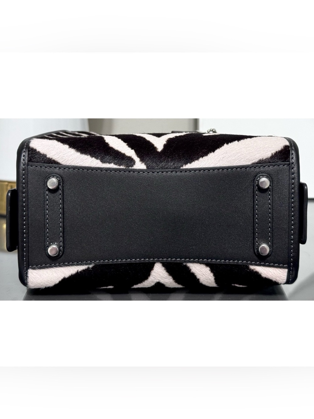 COACH Rogue 20 In Haircalf With Zebra Print - Picture 8 of 9